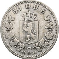 1904 50 øre Oscar II, 1/1-