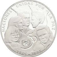 1988 Cuba 10 pesos, 28,28 g .925 sølv, proof