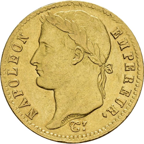 1812 A Frankrike 20 francs Napoleon I, Paris, 1+