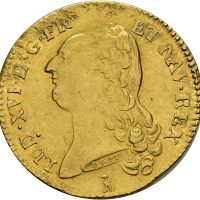 1786 T Frankrike 2 Louis d'or Ludvik XVI (1774-1793), Nantes, 1+/01