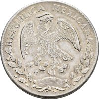 1871 A DL Mexico 8 reales, 1+