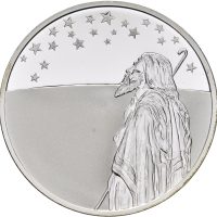 1999 Israel 2 new sheqalim Biblical art , 28,8 g .925, proof