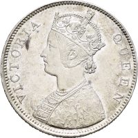 1862 Britisk India 1 rupee Victoria, 01