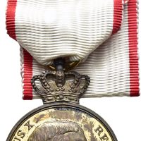 Danmark belønningsmedalje Christian X, forgylt sølv, 23 mm, uorig. bånd, 0/01