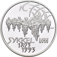 1993 100 kroner, Sykkel VM - landeveissykling, proof
