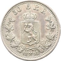 1893 50 øre Oscar II, 01