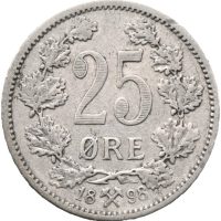 1898 25 øre Oscar II, 1