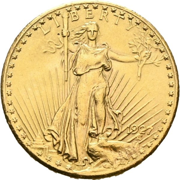 1927 USA 20 dollars Philadelphia, 0/01