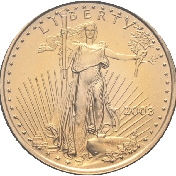 2003  USA 10 dollars American Eagle, 1/4 oz gull, proof