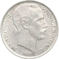 1913 1 krone Haakon VII, 1+