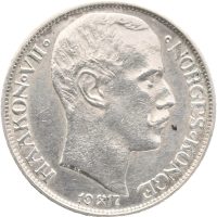 1917 1 krone Haakon VII, 1+