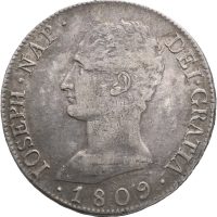 1809 AI Spania 20 reales Joseph Napoleon, Madrid, 1+