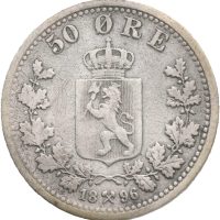 1896 50 øre Oscar II, 1-