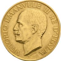 1923 Italia 100 lire Vittorio Emanuele III, Roma, små kantmerker, 01