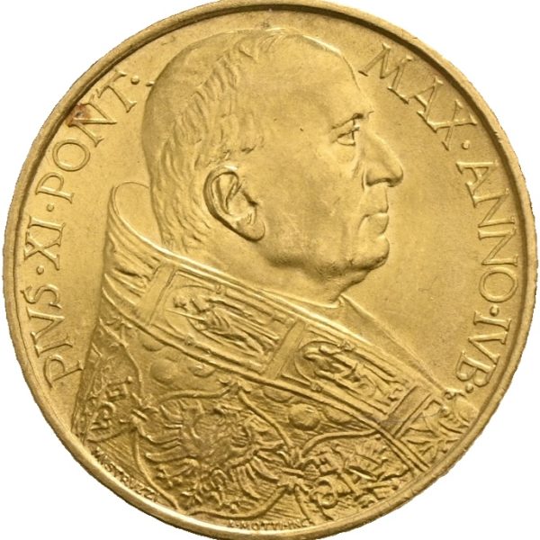 1933/34 Vatikanet 100 lire Pius XI, 8,8 g .900 gull, 01