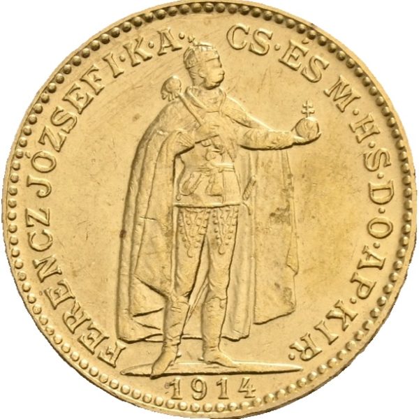 1914 Ungarn 20 korona Franz Josef I, 01