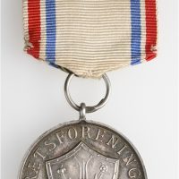 Idrettsforeningen Odd, m/ bånd og agraff, Throndsen, 27 mm, sølv, 01