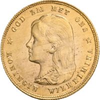 1897 Nederland 10 gulden Wilhelmina, 0/01