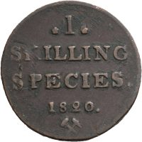 1820 1 skilling Carl XIV Johan, 1