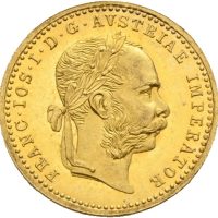 1914 Østerrike dukat Franz Josef I, 3,49 g .986 gull, 0