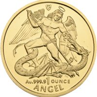 2007 Isle of Man 1 angel Elizabeth II, 1 oz gull, tidl. gradert NGC PF 69 Ultra Cameo