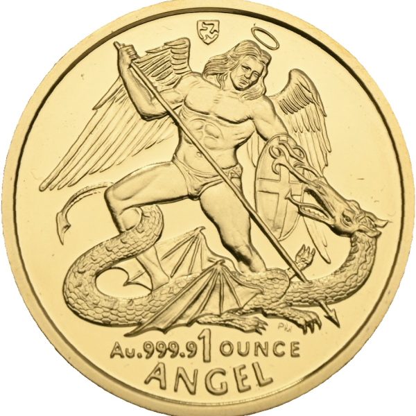 2007 Isle of Man 1 angel Elizabeth II, 1 oz gull, tidl. gradert NGC PF 69 Ultra Cameo