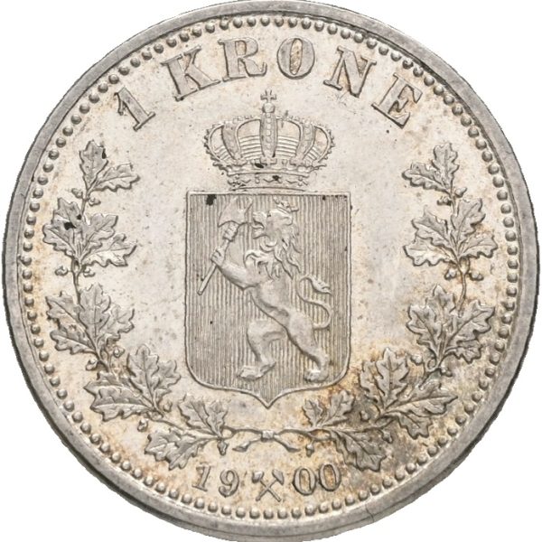 1900 1 krone Oscar II, 01