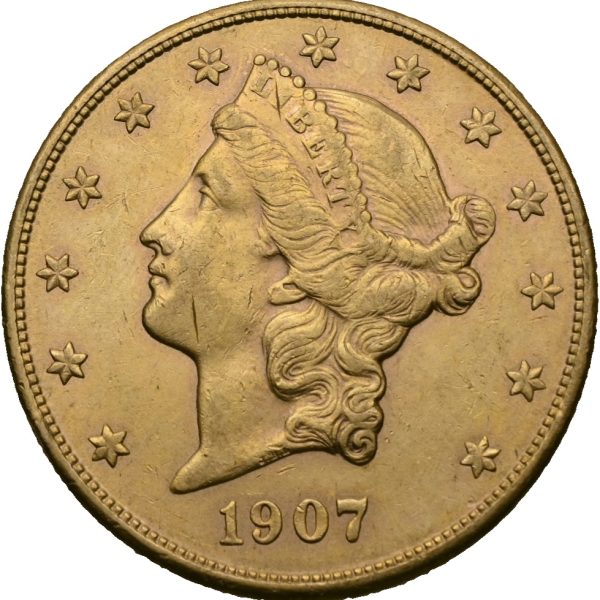 1907 USA 20 dollars San Francisco, 01