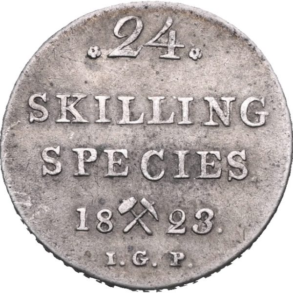 1823 24 skilling Carl XIV Johan, 1+