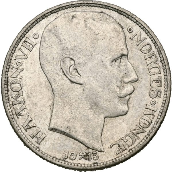 1915 1 krone Haakon VII, 1+