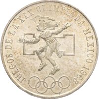 1968 Mexico 25 pesos, Olympiske leker, 0/01