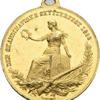 1892 Skytterfesten i Kristiania, forgylt, 01