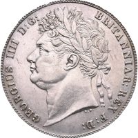 1821 England 1/2 crown George IV, 01