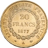 1877 Frankrike 20 francs, 01