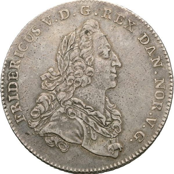 1749 reisedaler Frederik V, 1+