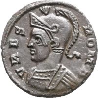 Æ 15 mm Constantine I (307/310-337 e. Kr.), 1,83 g, Treveri, sjelden, 01