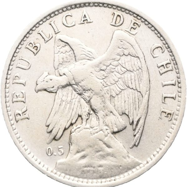 1921 Chile 1 peso, 1+