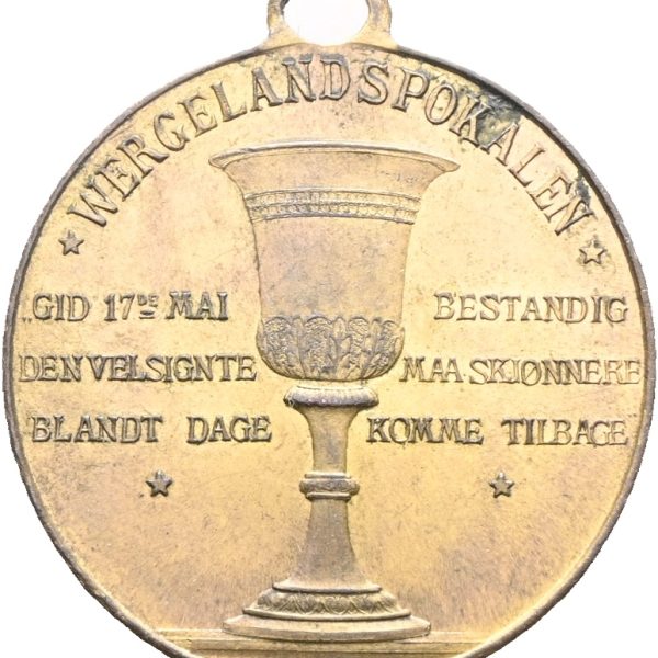 1902 17.mai, forgylt bronse, 1+/01