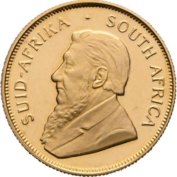 1997 Sør Afrika 1/2 krugerrand, 1/2 oz rent gull, fingermerker, mishandlet proof
