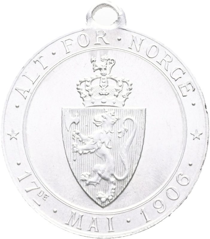 1906 17.mai Riksvåpenet, aluminium, 0/01
