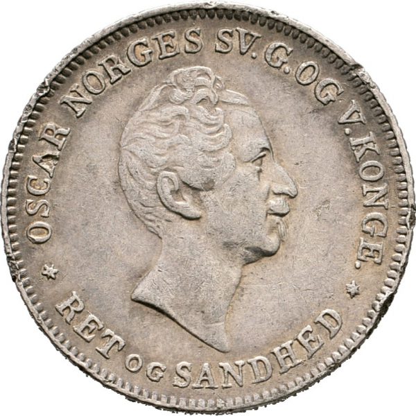 1853 24 skilling Oscar I, kh, 1