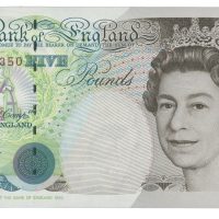 1991-93 England 5 pound DA89570350, 0