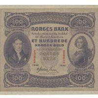 1940 100 kroner B.6368408, 2. utgave, 1/1+