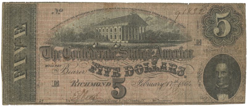1864 USA 5 dollars, 1-