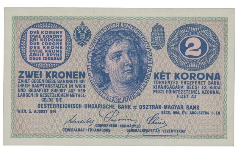 1914 Østerrike-Ungarn 2 kroner, 01