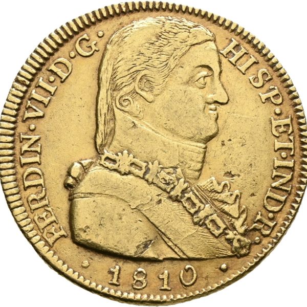 1810 Chile 8 escudos Ferdinand VII, 1+