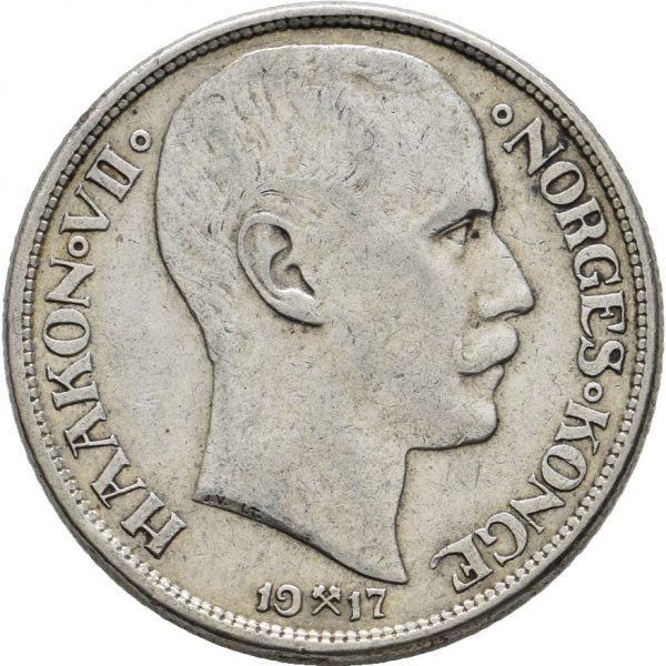 1917 1 krone Haakon VII, 1
