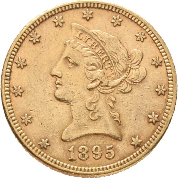 1895 USA 10 dollars Liberty Head, ripe revers, 1+