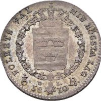 1810 Sverige 1/6 riksdaler Karl XIII, ex. Misab 10/1325, 1+/01