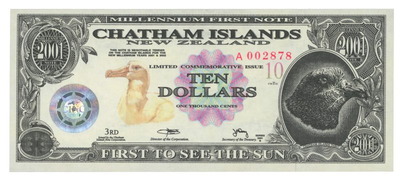 2001 Chatham Islands 10 dollars, 0